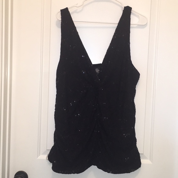 torrid Tops - Torrid Black Sequined Sleeveless Dress Top Size 3X